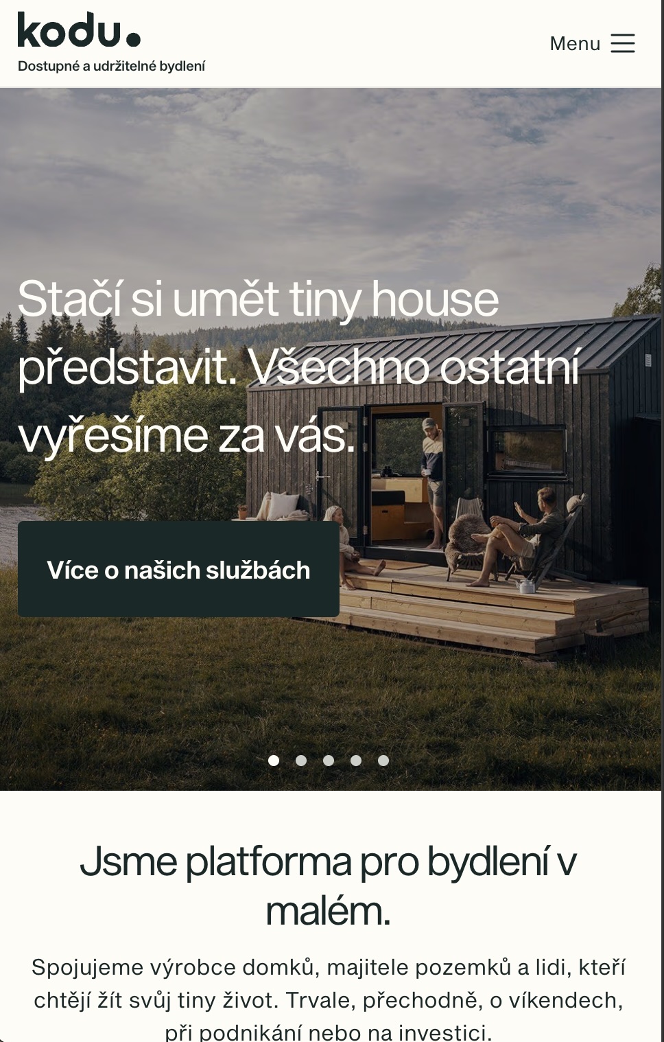 Kodu - Affordable sustainable housing platform connecting tiny house manufacturers