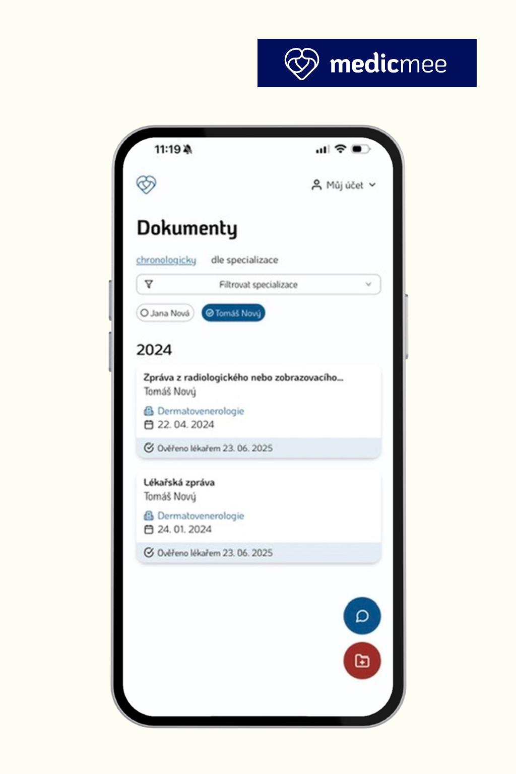 MedicMee - Mobile health records app for medical reports management