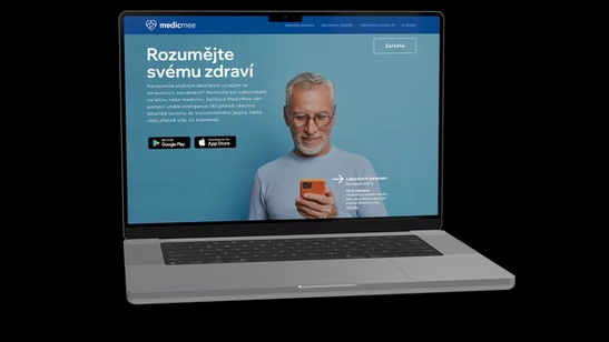 Medicmee health platform on laptop