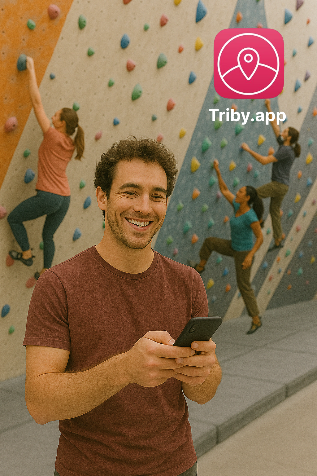 Triby App - Connect with people at favorite spots, check-in and chat